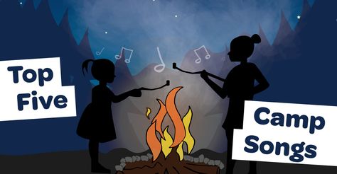 Girl Scout Blog: 5 Camp Songs Every Girl Scout Should Know Girl Scout Camp Songs, Girl Scout Songs, Girl Scout Camp, Campfire Fun, Daisy Troop, Scout Crafts, Campfire Songs, Camp Songs, Brownie Girl