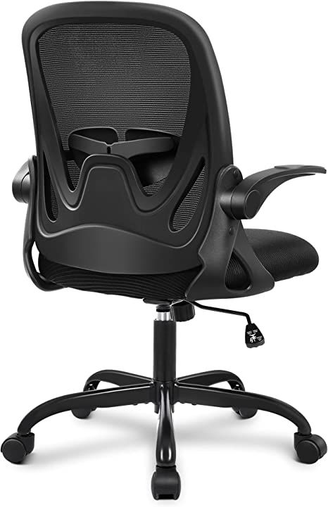 Office Chair Primy Ergonomic Desk Chair with Adjustable Lumbar Support and Height, Swivel Breathable Desk Mesh Computer Chair with Flip up Armrests for Conference Room (Black) Handrail Design, Ergonomic Desk Chair, Drafting Chair, Ergonomic Desk, Conference Chairs, Office Desk Chair, Ergonomic Office, Ergonomic Office Chair, Computer Chair