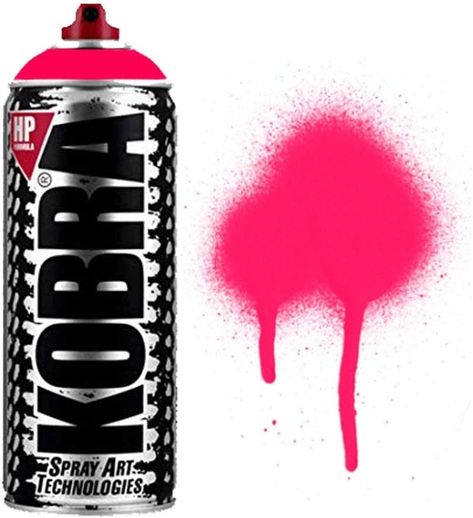 Kobra HP051 400ml Aerosol Spray Paint - Fluorescent Pink : Amazon.co.uk: DIY & Tools Pink Spray Paint, Pink Amazon, Aerosol Spray, Big Bubbles, Spray Paints, Fluorescent Colors, Painting Accessories, Paint Types, Nail Paint