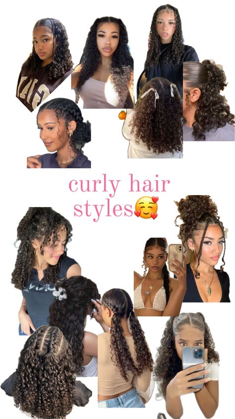 Curly Hair Dos, Perfect Curly Hair, Quick Curly Hairstyles, Curly Hair Care Routine, Highlights Curly Hair, Mixed Curly Hair, Hair Styles For Black Women, Curly Hair Videos, Quick Natural Hair Styles