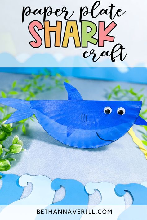 Shark Paper Plate Craft for Preschoolers 13 Paper Cup Crafts, Shark Craft, Craft For Preschoolers, Cricket Crafts, Paper Plate Craft, Ocean Crafts, Cup Crafts, Paper Plate Crafts, Plate Crafts