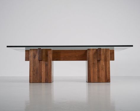 Listed on VNTG.com: Giuseppe Rivadossi brutalist dining table, Italy 1979 | #vntg #vintage Brutalist Table, Octagonal Coffee Table, Scandinavian Dining Table, Mid Century Modern Sideboard, Childrens Rocking Chairs, Low Chair, Brutalist Design, Scandinavian Dining, Stone Coffee Table