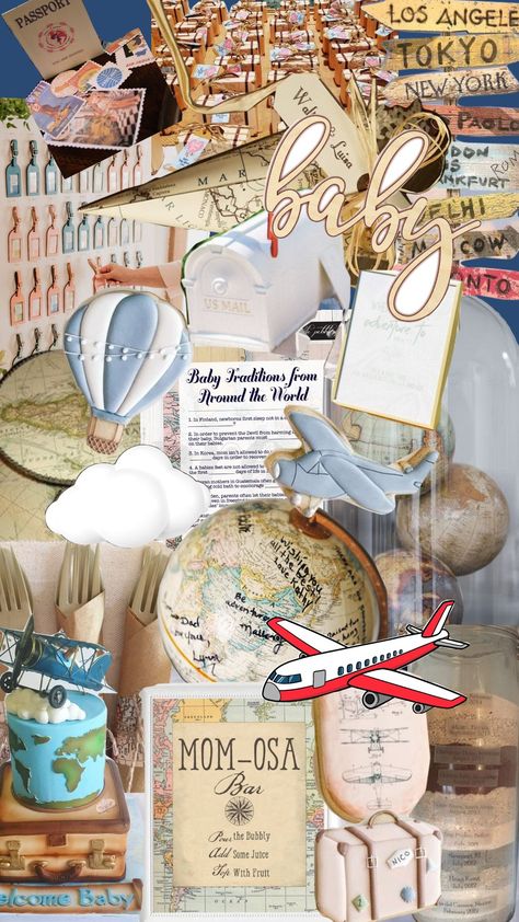 Around the World Baby Shower Around The World Baby Shower Theme, Around The World Theme, Air India, Baby Shower Theme, Around The Worlds, Parenting, Shower, Baby Shower