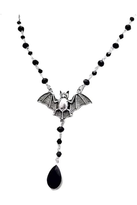 Bat Necklace Gothic Punk Cool Heavy Chain Choker, Vampire Bat Pendan Necklace for Women Girls Goth Halloween Jewelry Baddie Jewelry, Goth Necklaces, Gothic Wardrobe, Vampire Necklace, Bat Necklace, Goth Halloween, Goth Necklace, Dark Coquette, Necklace Gothic