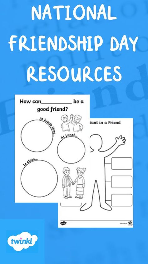 Happy National Friendship Day! Get your little ones excited about National Friendship Day with these cute, printable resources! They can even make a special something for their best friend with these resources! #pinterestideas #pinterestmom #craftsforkids #friendshipday #artwork #sketches #summer #bestfriends #colouringsheets #artsandcrafts National Friendship Day, Artwork Sketches, Friend Day, Be A Good Friend, National Best Friend Day, Best Friend Day, Mindfulness For Kids, Friendship Day, Break Time