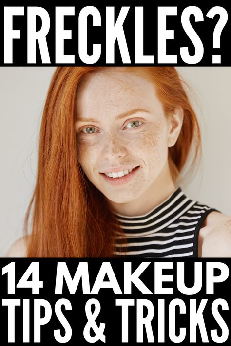 Makeup for Fair Skin and Freckles | If you're looking for tips on how to apply makeup for freckled skin, we've got you covered! With 14 application tips, products, videos, and step by step tutorials, we're sharing the best ideas for blondes and red heads with light skin tones. From the best foundation recos to enhance or hide freckles, to eye makeup ideas for fair skinned gals with green or blue eyes, to makeup tips to hide redness and blotchiness, don't miss these simple tricks and hacks! Makeup For Freckled Skin, Red Hair Blue Eyes Makeup, Makeup For Fair Skin, Freckled Skin, Red Hair Freckles, How To Wear Makeup, Pale Skin Makeup, Red Hair Blue Eyes, Fair Skin Makeup