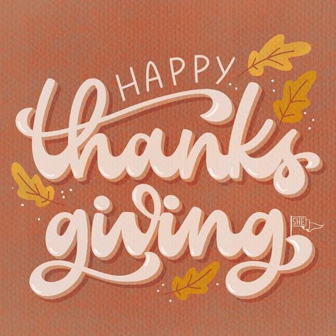 Happy Thanksgiving to you and yours! 🙏 . . Prompt by #juststartletteringchallenge @lynn_labs @asklettering And #ohanaletteringchallenge… | Instagram Thanksgiving Typography, Merry Christmas Font, Christmas Fonts Free, Holiday Fonts, Create Christmas Cards, Lettering Challenge, Hand Lettering Inspiration, Procreate Lettering, Thanksgiving Design