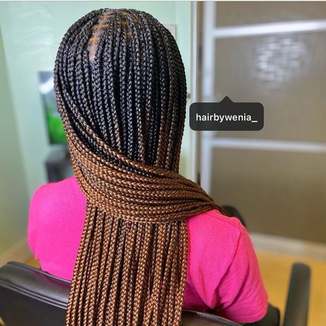 African Stylist 🇱🇷🌍 on Instagram: “Small Knotless Braids Rocking my Ombre Hair CoCo ✨” Black And Brown Ombre Knotless Braids, Dark Brown Knotless Box Braids, Knotless Ombre Braids, Black And Brown Knotless Braids, Ombré Knotless Braids, Cornrow Knotless, Brown Box Braids, Small Knotless Braids, Ombre Braids