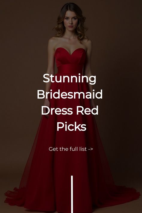 Stunning Bridesmaid Dress Red Picks Comfortable Bridesmaid Shoes, Elegant Bridesmaid Dresses Long, Bridesmaid Dress Red, Red Bridesmaid Dress, Real Bridesmaids, Bridesmaid Bouquet White, Trendy Bridesmaids, Red Bridesmaid, Bridal Tips