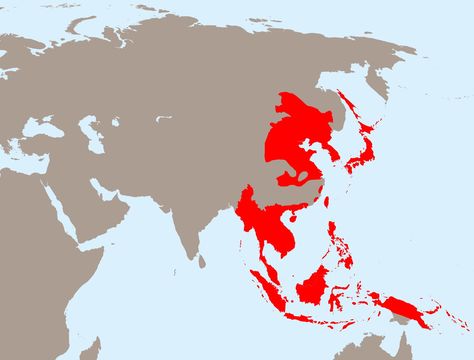 Empire of Japan at its greatest extent, 1942 Japanese Empire, Dutch East Indies, Historia Universal, Artsy Photos, Asian History, East Indies, Alternate History, Pearl Harbor, Historical Maps