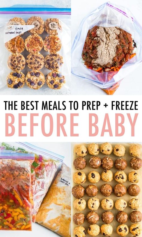 Getting ready for your baby's arrival? Here are some healthy meals and snacks that you can prep and freeze in advance to make those first few weeks a bit easier! #eatingbirdfood Pregnancy Freezer Meals, Eating Bird Food, Freezer Dinners, Freezer Friendly Meals, Freezable Meals, Salt Block, Freezer Meal Planning, Best Meals, Make Ahead Freezer Meals