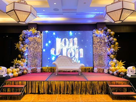 Prizegiving Stage Decor, Graduation Stage Background, Balloon Stage Decorations, Graduation Stage Design, Graduation Stage Decorations Schools, Farewell Decoration Ideas, Graduation Stage, Farewell Decorations, Stage Backdrop Design