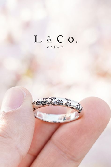 Japan’s national flower. Featuring traditional Wagara patterns. Embrace nature’s timeless elegance with every wear.   #sakura #sakuraring #ringstack #rosegoldjewelry Sakura Ring, Sakura Pattern, Spiritual Beauty, Flower Language, National Flower, Embrace Nature, Pattern Ring, Rose Gold Jewelry, Stacking Rings