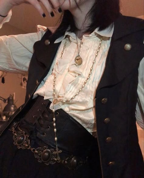 Victorian Guy Outfit, Victorian Steampunk Fashion Male, Celtic Punk Aesthetic, Nonbinary Royal Outfit, Medieval Gothic Fashion Male, Sailor Outfit Mens Aesthetic, Prince Attire Aesthetic, Royalcore Outfits Men, Dark Grunge Academia Aesthetic