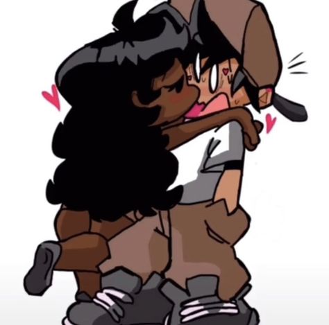 Cute Matching Pfps Black Couple, Black Couple Pfp Cartoon, Matching Pfp Mexican And Black, Cute Y2k Couple Drawings, Mexican X Black Matching Pfp, Black Couples Cartoon Aesthetic, Jeffrey Mahannah Comics, Blk Matching Pfps, Couples Pfp Cartoon