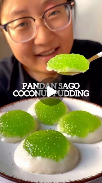 Healthy recipes on Instagram: "🔗 link in bio, go get your complete plant based cook book 😍🥬🍋🌶️🥑🌽🍓🥕🍅🍍🍠🥦 ➡️ follow @quick.healthy.meals.forfamily for daily delicious recipes 🥗🍡🌮 credit @littlericenoodle  Pandan Sago Coconut  Pudding This pandan sago coconut pudding requires only a few ingredients, it is super easy and quick to make, and quite light and refreshing in taste. if you have some sago pearls at home and you want to make a quick dessert out of it, try this Ingredients Pandan Sago 50g Coconut Milk 300ml Condensed Coconut Milk 2 tsp Sugar 40g Corn Starch 30g Water 80ml Pandan Leaves 3 Recipe 1. Boil half a liter of water, when it's boiled, add pandan sago, let it cook for 5 mins and stir in between. Then turn off the heat, put the lid on and let it rest for 15 mins. Us Sago Pudding Recipe, Sago Pearls, Coconut Milk Dessert, Sago Recipes, Pandan Leaves, Condensed Coconut Milk, Coconut Pudding, Quick Dessert, Vegan Asian