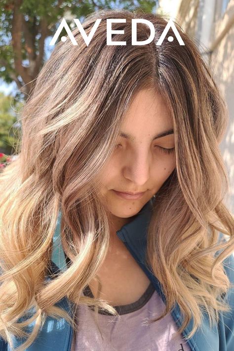 Rooty Balayage, Blended Blonde Balayage, Going Platinum Blonde, Blended Blonde, Blonde Balayage Hair, Treat Damaged Hair, Balayage Hair Color, Aveda Color, Professional Hair Color