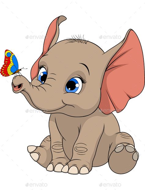 Elephant Cute Elephant Painting, Cartoon Elephant Painting, Cartoon Elephant Drawing, Picture Of Elephant, Elephant Picture For Kids, Elephant Illustration Cute, Cute Elephant Illustration, Cute Elephant Cartoon, Baby Elephant Cartoon