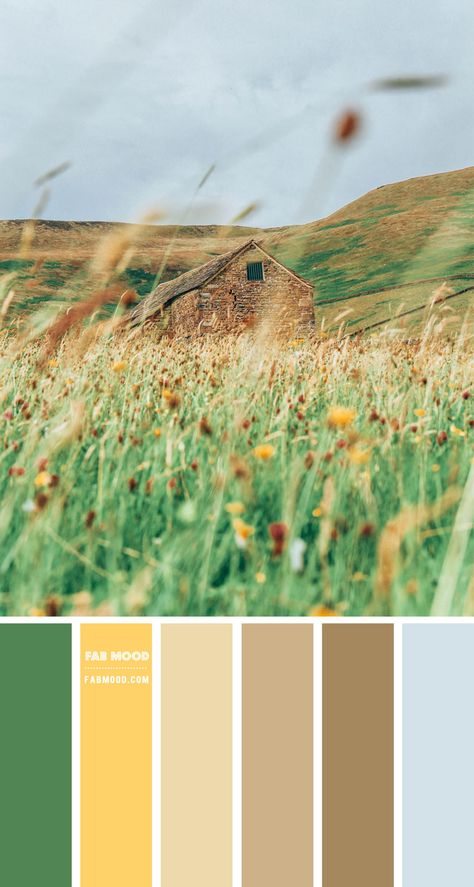 green Archives 1 - Fab Mood | Wedding Colours, Wedding Themes, Wedding colour palettes Green Brown And Yellow Living Room, Farm Color Scheme, Brown Mustard Color Palette, Green Grey Yellow Color Palette, Blue Green Yellow Brown Color Palette, Yellow Sage Color Palette, Green Yellow Brown Color Palette, Yellow And Brown Color Palette, Yellow Green Living Room