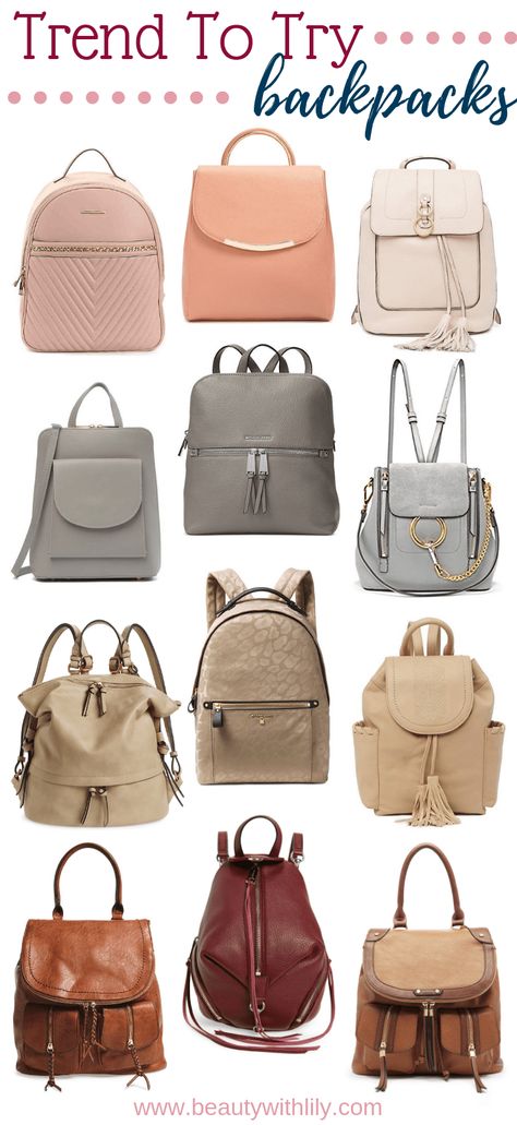 Backpack Trend // Trend To Try // Affordable Bags // Fun & Cute Backpacks for Women | Beauty With Lily Bagpack Outfit Style, Gcse Moodboard, Cute Backpacks For Women, Affordable Bags, Neoprene Backpack, Backpack Collection, Product Background, Clothing Closet, Background Remove