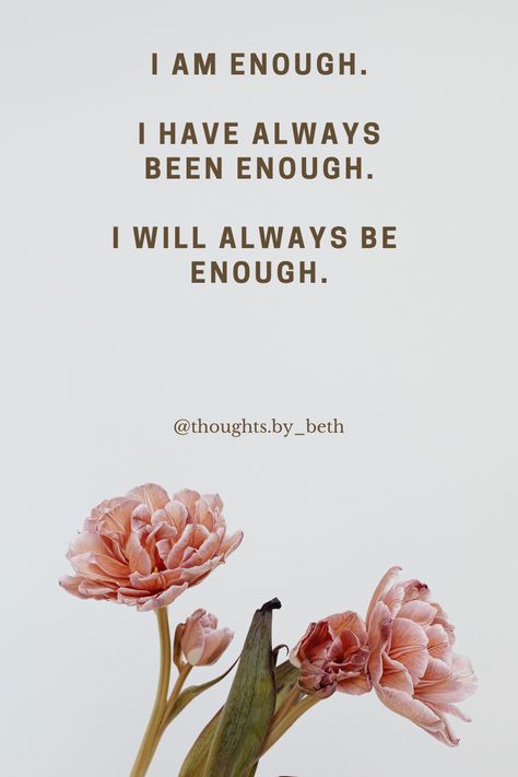 Discover the powerful affirmation "I Am Enough" and learn to embrace your self-worth. This inspiring quote reminds you that you have always been enough and will always be enough. Pin it for daily motivation and self-love! Why Cant I Just Be Enough, You Will Always Be Enough, I Am Enough Quotes, Enough Quotes, I Am Quotes, Enough Is Enough Quotes, I Am Enough, Self Worth, Holistic Wellness