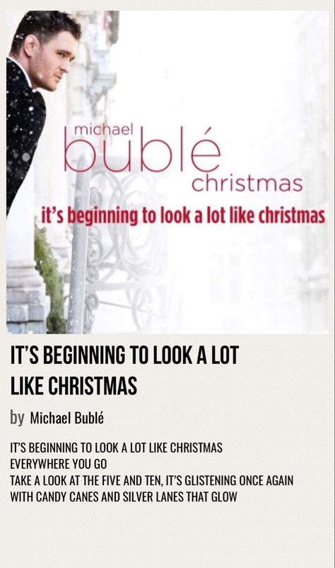 Christmas Song Album Covers, Its Beginning To Look Like Christmas, Michael Buble Christmas, Farm Lessons, Christmas Songs Lyrics, Instagram Covers, Christmas Playlist, Then Sings My Soul, Heart Songs