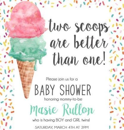 Gender Reveal Theme For Twins, Twin Baby Shower Ideas Boy And Girl Themes, Twins Sprinkle Ideas, Sprinkle For Twins, Twin Boys Baby Shower Themes, Dual Baby Shower Ideas, Twin Gender Reveal Ideas For Party, Twin Sprinkle Shower Ideas, Boy Girl Twin Baby Shower Ideas