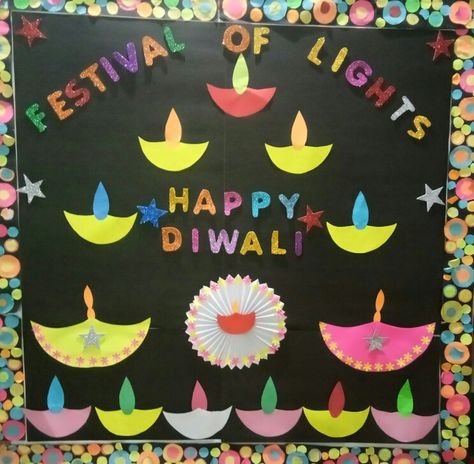 Bord Decoration For Diwali, Diwali Decoration For School Board, Diwali Chart Ideas For School, Diwali Chart Ideas, Board Decoration For Diwali, Diwali Notice Board Decoration, Diwali Soft Board Decoration, Diwali Chart For School Board, Diwali Display Board Ideas