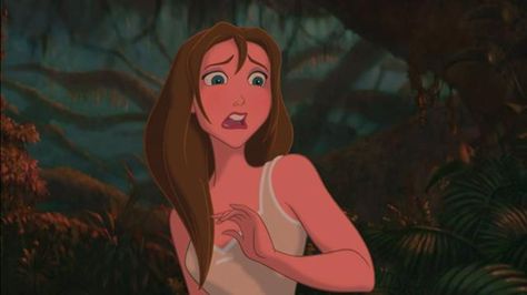 Jane Tarzan, Disney Jane, Tarzan 1999, Brown Hair Cartoon, Tarzan Disney, Tarzan And Jane, Jane Porter, Girl Cartoon Characters, Instagram Cartoon