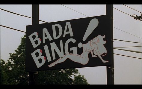 Bada Bing, The Sopranos, Canvas Drawing, Broadway Show Signs, Broadway, London, Tumblr, Signs, Tv