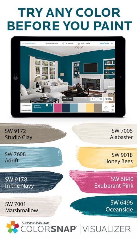 Color Visualizer, Paint Colors For House, Colors For House, Sherwin Williams Colors, House Color Palettes, Kitchen Cabinets Decor, Sherwin Williams Paint Colors, Exterior Paint Colors For House, Interior Paint Colors