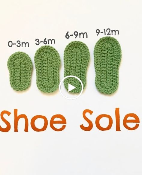 Guide to Crochet Shoe Sole Crochet baby shoe sole Newborn Crochet Shoes, Crochet Baby Sun Hat, Easy Simple Crochet, Crochet Leggings, Crochet Baby Shoes Tutorial, Newborn Cardigan, Crochet Sole, Crochet Shoe, Crocheted Hats