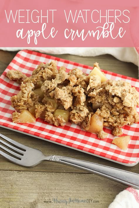 Weight Watcher Apple Desserts, Apple Crisp Weight Watchers Recipe, Ww Gluten Free, Easy Weight Watchers Desserts, Weight Watchers Apple Crisp, Gluten Free Ww Desserts, Ww Apple Crisp, Weight Watchers Fall Desserts, Ww Apple Recipes