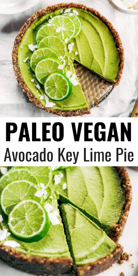 Vegan Key Lime Pie Recipe, Healthy Key Lime, Healthy Key Lime Pie, Vegan Key Lime Pie, Deserturi Raw Vegan, Vegan Key Lime, Hormone Nutrition, Tarte Vegan, Key Lime Pie Recipe