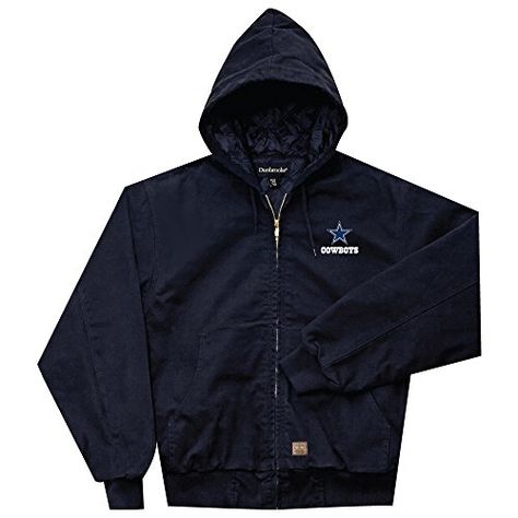 NFL Dallas Cowboys Cumberland Canvas Quilt Lined Hooded Jacket Navy XLarge * You can find more details by visiting the image link. Seahawks Outfits, Nfl Miami Dolphins, Team Jackets, Nfl Chicago Bears, Nfl Dallas Cowboys, San Diego Chargers, Houston Texans, Miami Dolphins, Chicago Bears