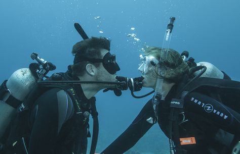 Partners above and below the sea--who here is lucky enough to dive with their significant other? Scuba Diving Photography, Duck Boat, Cave Diving, Scuba Diving Gear, Atv Tour, Maui Vacation, And So It Begins, Scuba Girl, Diving Gear