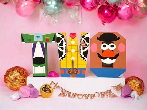 This is 3D paper letter  These Toy story birthday decoration are perfect for a birthday or any other celebration. Size  Approximately H10.5 W 8 inch  Made out of cardstock paper lightweight and fragile so please handle with care! If you would like to see a mock up before ship please leave a message. $15 per letter  ( More than 4 letters 15% off! ) You can customize the color or something. Processing and Shipping: Items will be shipped out within 1-2 weeks of ordering. Shipping takes additional 2 Toy Story Decorations, Toy Story Characters, Monkey Birthday, Toy Story Theme, Toy Story Birthday Party, Diy Letters, Toy Story Party, Toy Story Birthday, Letter Paper