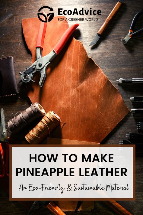 Pineapple leather is being hailed as an eco-friendly, sustainable material. It is also relatively easy to make. Learn what pineapple leather is, how it is made, and how it can be used by businesses. #pineappleleather #leathers #ecofriendlymaterial #barongtagalog #leatherwork #ecofreiendlylifestyle #green #healthyliving #healthyoptions #ecoadvice #ecofriendly #SustainableLifestyle Pineapple Leather, Sustainable Lifestyle, Healthy Options, Sustainable Materials, Green Leather, Leather Working, Sustainability, Pineapple, Macrame