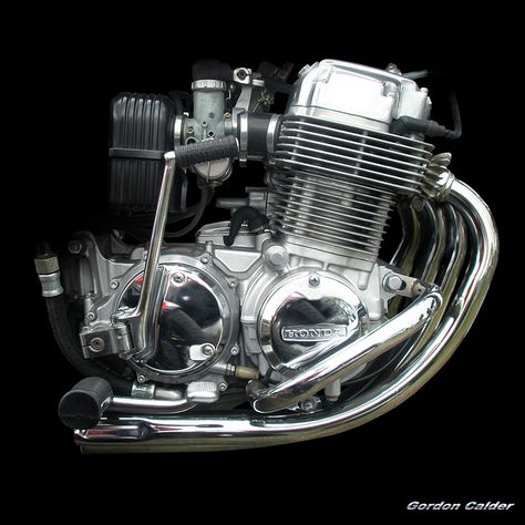 No 49: Honda CB750F motorcycle engine, By Gordon Calder Honda 750, Motorcycle Museum, Kawasaki Bikes, Bike Engine, Honda Bikes, Japanese Motorcycle, Cb 750, Honda Cb750, Kawasaki Motorcycles