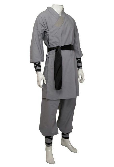 Japanese Martial Arts, Kung Fu Uniform, Martial Arts Clothing, Grey Clothing, Shaolin Monks, Concept Clothing, Fashion Project, Japanese Outfits, Drawing Clothes