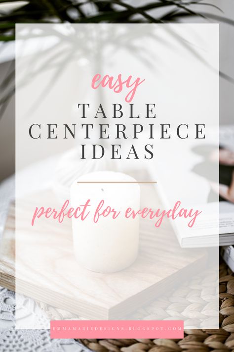 Easy table centerpiece ideas that are perfect for everyday. Do you need some ideas of what to put on your kitchen table to make it look pretty everyday? Here I have several table centerpiece ideas that you can try today. Middle Of Table Decor, Simple Centerpieces For Long Tables, Round Centerpieces For Kitchen Table, Dining Table Decor Ideas Centerpieces, Practical Centerpieces For Kitchen Table, Table Settings For Everyday, Cotton Centerpiece Table Decorations, Tabletop Centerpiece Ideas, Casual Centerpieces For Kitchen Table