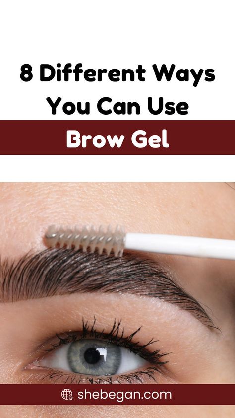 Brow gels come in different formulas and can be used for different purposes, so we decided to round up 8 different ways you can use brow gel. Brow Gel Tutorial, Brow Tutorial, Brow Mascara, Eyebrow Gel, Brow Gel, Beauty Tutorials, Round Up, Make Sense, Eyebrows