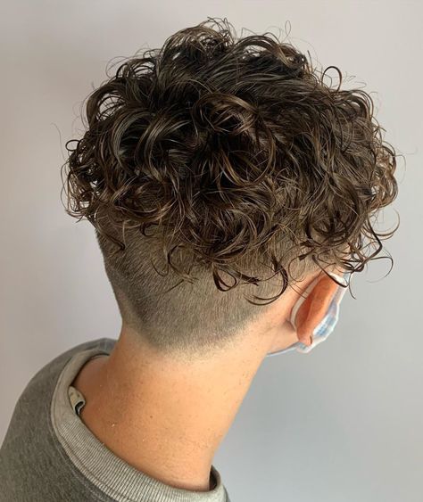 Perms Men, Men Perm, Perm Hair Men, Loose Perm, Hair Perms, Mens Perm, Undercut Pompadour, Disconnected Undercut, High Fade