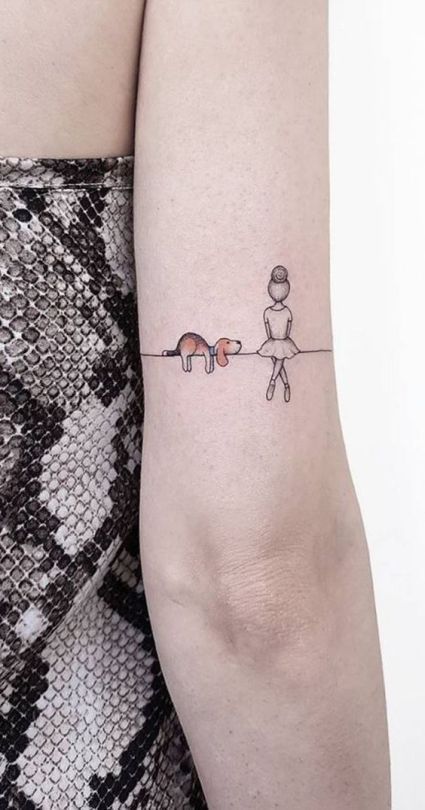 Dog Doodles, Unique Tattoos For Women, Elbow Tattoos, Best Tattoos For Women, Alien Tattoo, Cat Tattoos, Disney Tattoo, Cute Little Tattoos, Tattoo Ideas For Women