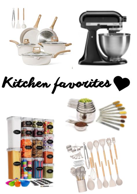 I wanted to share my own kitchen favorites!<3 Go to the link in my bio and you can find these amazing products! Kitchen, kitchen organization, home organization, baking, baking isnpiration, cooking, cooking inspiration, kitchen pantry Cooking Must Haves, Kitchen Favorites, Inspiration Kitchen, Organization Home, Kitchen Baking, Favorite Kitchen, Cooking Inspiration, Pantry Organization, Kitchen Tips