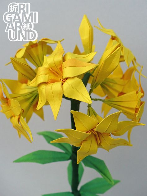 https://www.patreon.com/posts/28714626 Paper Art Step By Step, Step By Step Origami, Paper Craft Ideas For Kids, Origami Flower Bouquet, Origami Lily, Origami Leaves, Art Step By Step, Lily Plant, Creative Origami