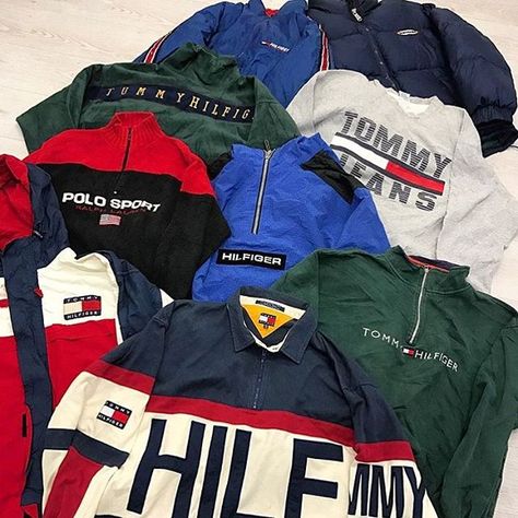 Vintage Tommy Hilfiger Jackets, 90s Sportswear, Polo Outfit, Vintage Sportswear, Tommy Hilfiger Jackets, Ralph Lauren Sport, Vintage Polo Ralph Lauren, Vintage Tommy Hilfiger, Vintage Polo