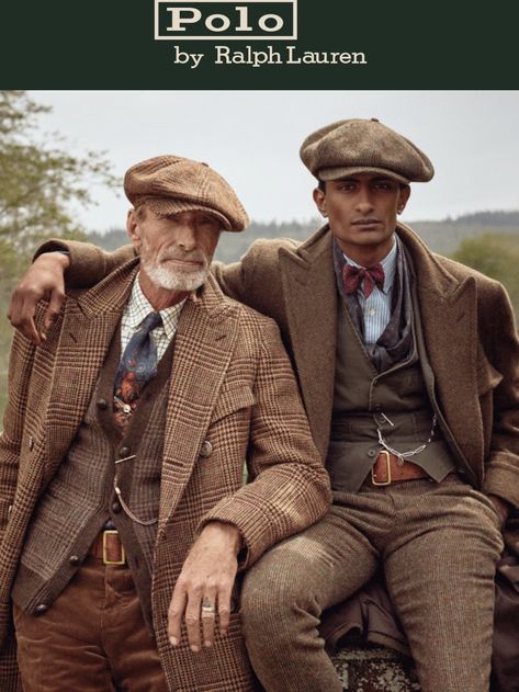 British Country Style, Style Anglais, Ralph Lauren Fall, Tweed Pattern, Ivy Style, Dapper Gentleman, Vintage Mens Fashion, Ralph Lauren Style, Brown Suits