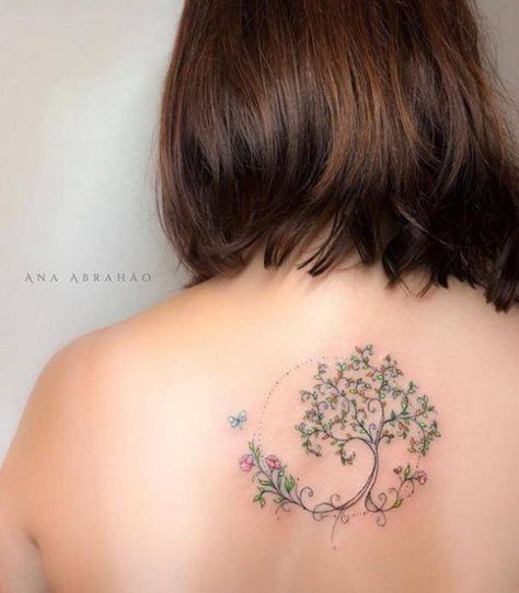 85 Amazing Tree Of Life Tattoo Ideas For Your Next Ink Model Tattoos, Family Tree Tattoo, Butterfly Tattoos For Women, Tattoos For Women Flowers, Tree Tattoo Designs, Cat Tattoos, Inspiration Tattoos, Disney Tattoo, Tree Of Life Tattoo