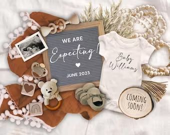 Unexpected Pregnancy Announcement, Boho Baby Announcement, Boho Pregnancy Announcement, Baby 2 Announcement, Lil Nugget, Easter Pregnancy Announcement, Announcement Pictures, Announcement Photoshoot, Isaiah 60 22